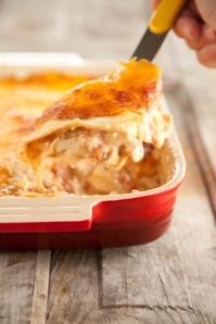 Mexican-Chicken-Casserole-with-Cheddar-Cheese-and-Tomatoes